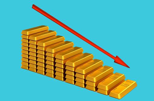 بزرگ‌ترین کاهش قیمت طلا در یک ماه اخیر